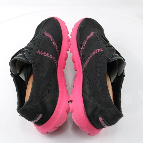 Skechers Womens Go Walk Nice Sneaker Size 7 Black Pink Active Shoe Comfy Casual - Picture 9 of 12